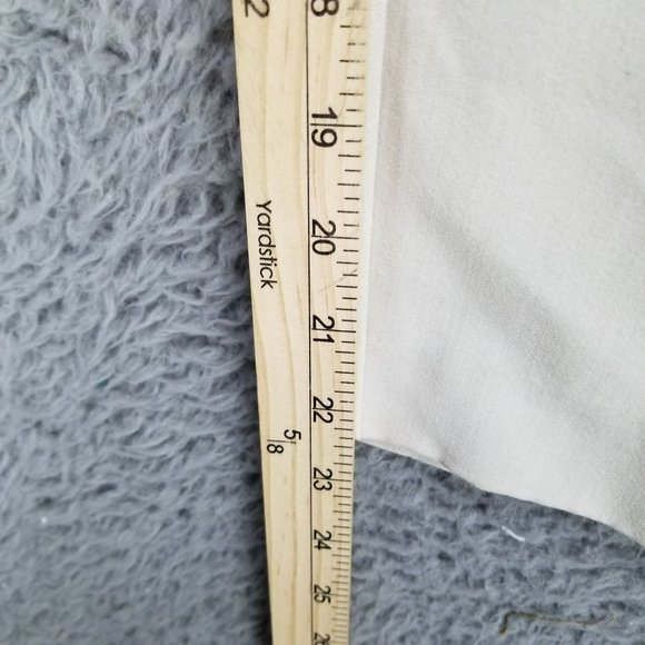 Cato Pants Womens 24W Cream Stretch High Rise Curvy Shape Enhancing Crop NWT - Picture 6 of 15